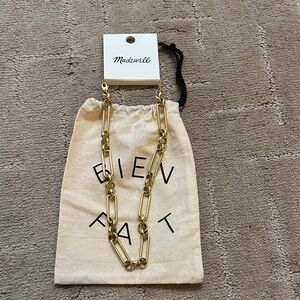 Madewell Chunky Gold Link Necklace